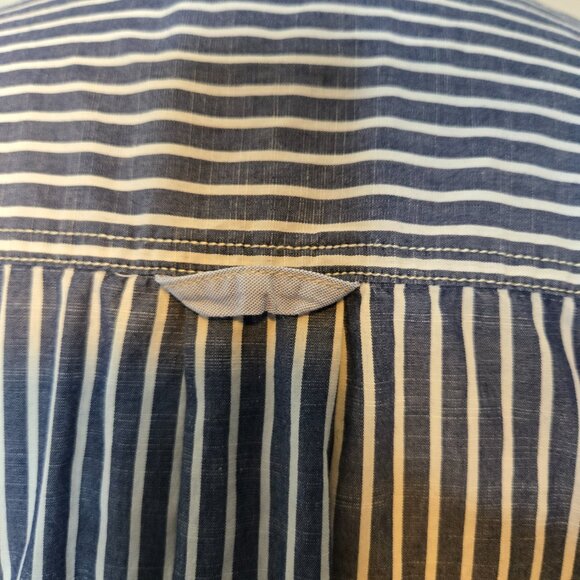 Tommy Bahama Jeans Island Crafted Striped Casual Classic Cotton Shirt XL - Picture 5 of 9